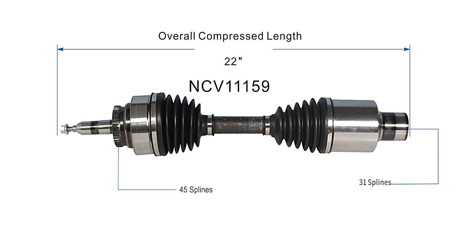 0428ページ Amazon.com: GSP NCV11159 CV Axle Shaft Assembly - Right Front