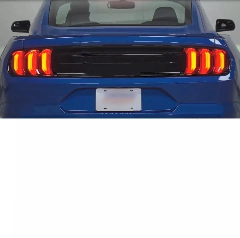 Funda luz trasera para Ford Mustang 2018-2023 cubierta decorativa de ahumado negro 2