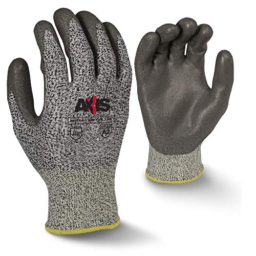 Radians RWG530M Axis Cut Protection Level A2 Work Gloves, PU Palm, Pair, Medium (Pack of 12)