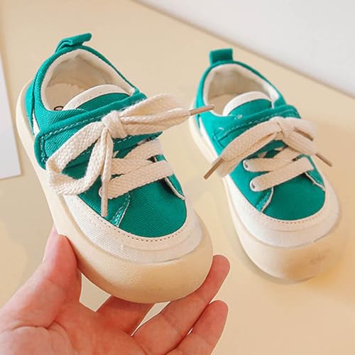 IWIHMIV Boys Canvas Shoes Girls Lightweight Breathable Slip On Running Tennis Athletic Shoes Casual Kids Sneakers2