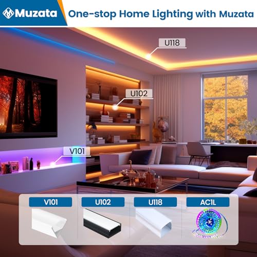 Muzata MZZ564 6Pack 3.3Ft/1M Wider Led Channel System thumb #5