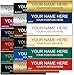 Lasercrafting Custom Engraved Name Plate for Desk, Office Door & Wall | Personalized Nameplate Sign Plaque - Name Tag With Holder 2x8 2x10 2x12