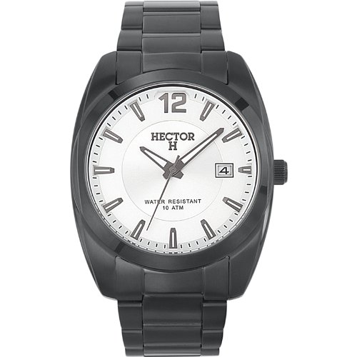 Hector H Men's Quartz Watch with Black Dial Analogue Display Stainless  Steel 667062 - Buy Online - 61983953