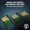 Teclado inalámbrico Razer BlackWidow V4 de perfil bajo TKL HyperSpeed: switches mecánicos naranjas, inalámbrico 2.4GHz y Bluetooth, rodillo multifunción, 3 botones de control, larga duración de batería 4