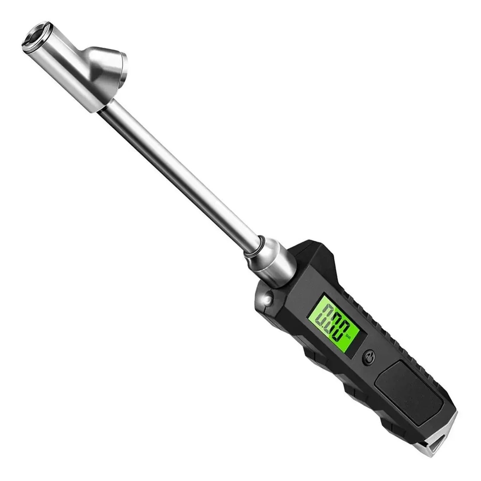 Cyfrowy manometr do opon 230 PSI Cyfrowy manometr do opon 230 PSI, wytrzymały, antypoślizgowy, z latarką z podświetleniem L+C+D do ciężarówki, samochodu, roweru, motocykla