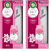 Air Wick Pure Cherry Blossom Automatic Spray Starter Kit 157g (Pack of 2)