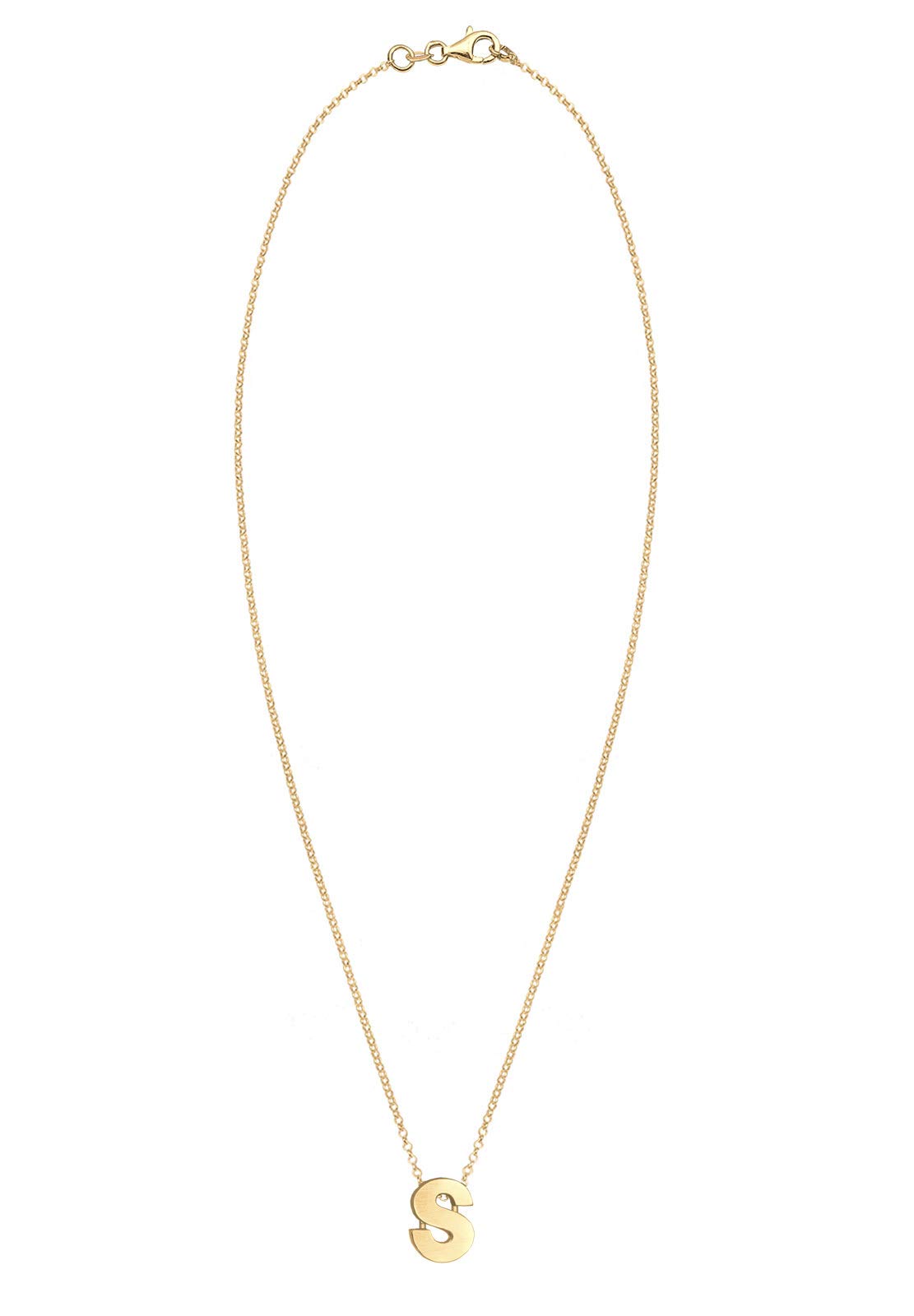 Elli Halskette Damen Buchstabe A Initialen Trend Minimal in 925 Sterling Silber