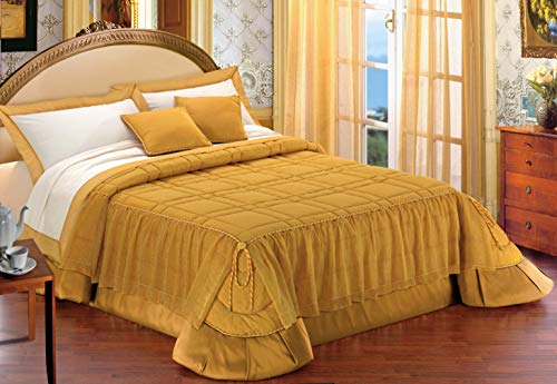 Lana & Co - Edredón Elisabetta con cojines Color amarillo cm. 260x270