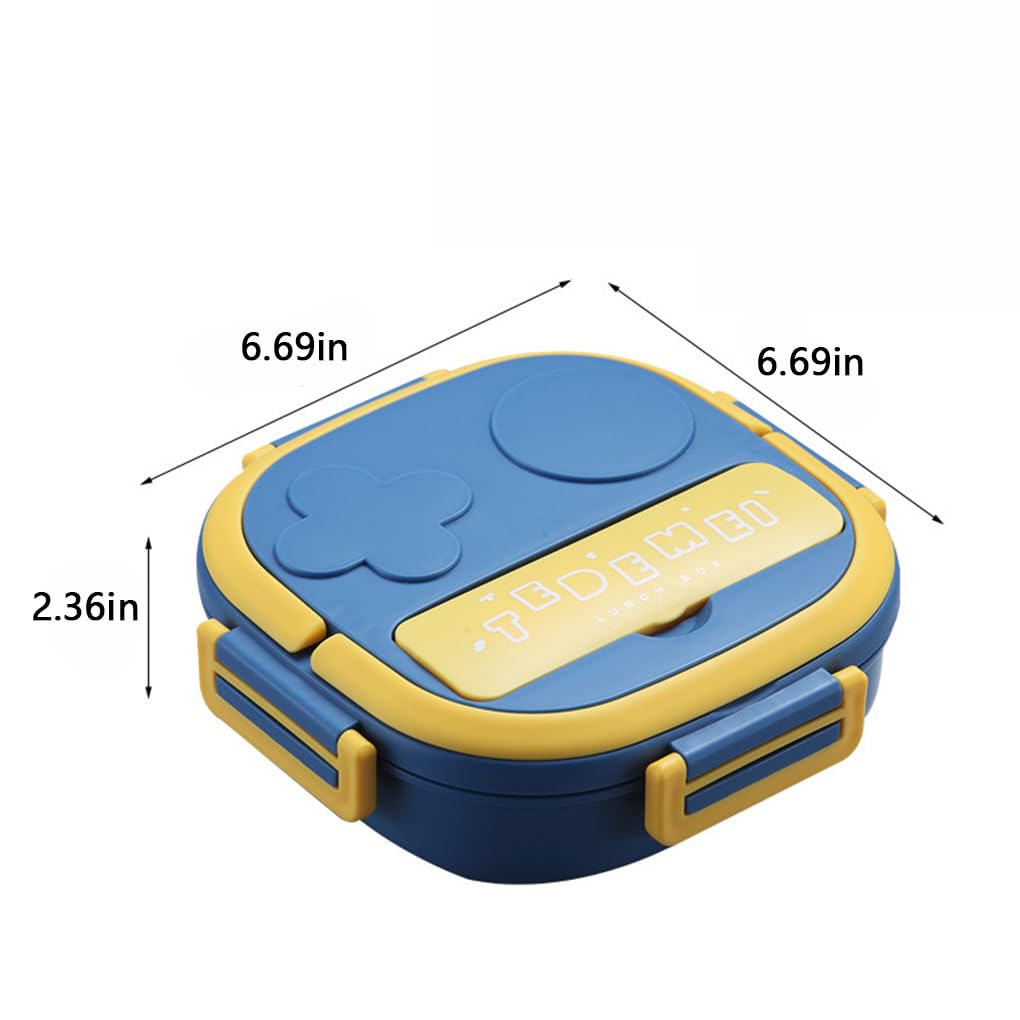 Set di 5 contenitori per il pranzo in acciaio inox, per isolamento alimentare, contenitori per picnic, bento box per lavoro all'aperto, rosa, 2 scomparti