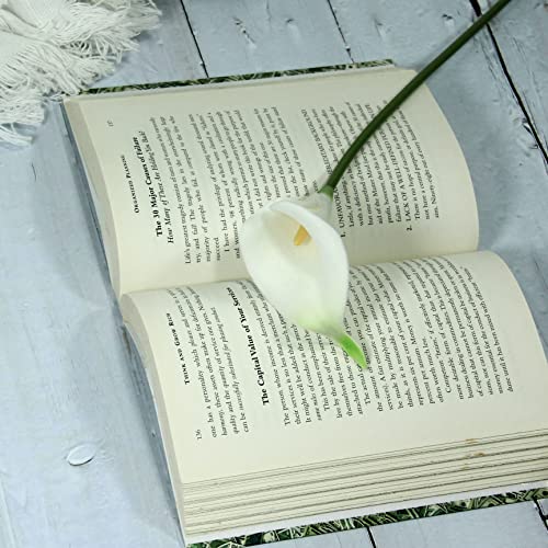 Beautifulu BU-ACL-20PCS-WHITE Artificial Calla Lily Flowers,Realistic And Real Touch Fake Pu Bouquets thumb #3