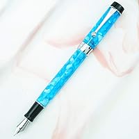 Vista 7 de Jinhao 100 - Pluma estilográfica de estilo clásico en celuloide, instrumento de escritura suave con punta #6, juego de pluma con convertidor