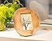 Juvale Tree Trunk Style Wooden Picture Frame for 4x6 Inch Horizontal Photos, Rustic Home Decor (9.25 x 8.75 x 0.5 In) - Round Picture Frame
