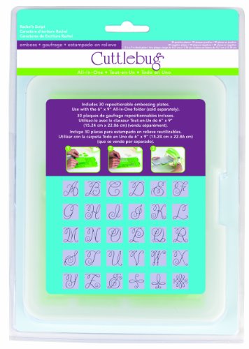 Cricut Cuttlebug Rachels - Lettere e lastra per