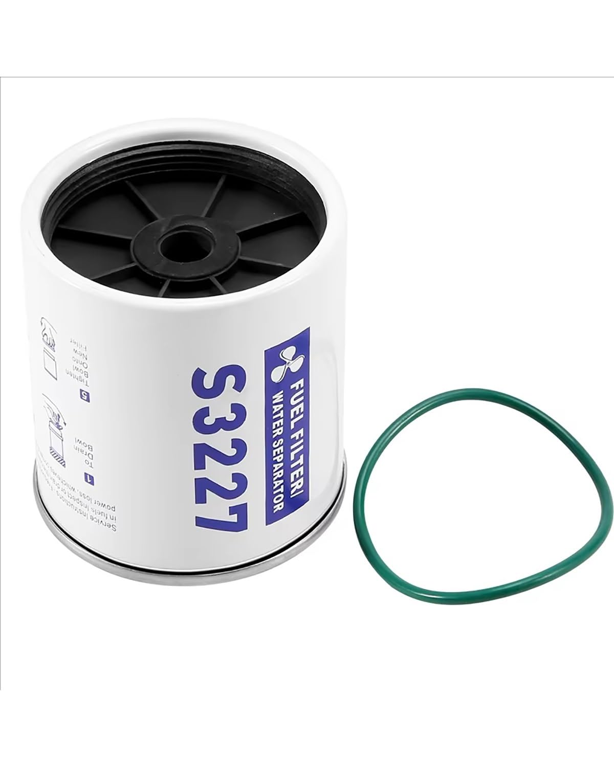 Filtre à Carburant Avec Séparateur D’eau S3227 – Pour Bateau, Hors-bord – Élimine 99 % D’eau Et Sédiments (10 Microns) – En Fer, Durable
