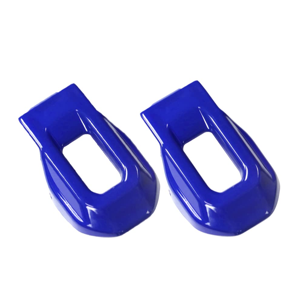 RAGBUSCLE Hood Lock Latches Cover Decor Trim, Exterior Hood Latch Lock Catch Brackets Cover Trim, Compatible with Jeep 2018-2022 Wrangler JL JLU, 2020-2021 Gladiator JT - Blue