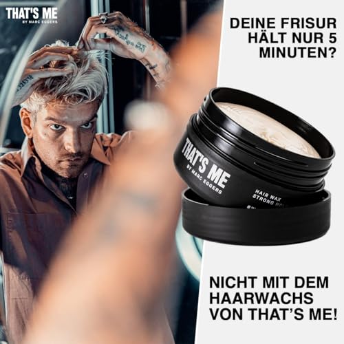 TAHT'S ME Men's Hair Wax (100 ml), Best Hair Wax for Strong Hold with Almond Oil - Image 3
