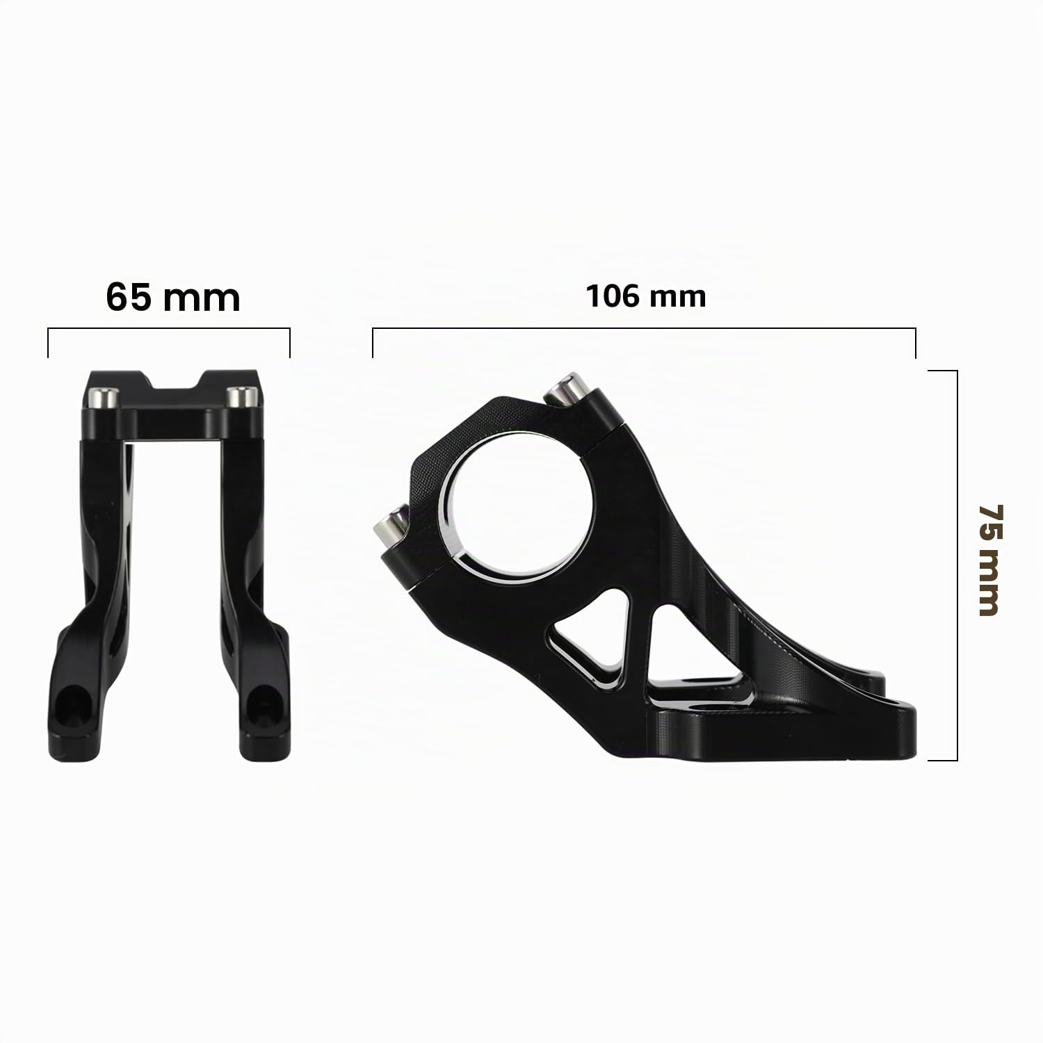 Manubrio Riser Moto,Alza Manubrio Morsetto per Talaria Sting MX3/MX4,Nero | di Montaggio Rialzo Attacco Manubrio in Lega di Alluminio