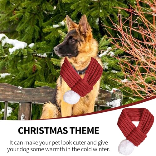 Weihnachten Hund,Hunde Weihnachtskostüm Schal Hundekostüm Kostüm Dog Haustier Weihnachts Christmas Costume Hundekleidung Rot Weihnachtskostüme Weihnachtsschal,für Weihnachtstage Haustier-Kleidung (L)