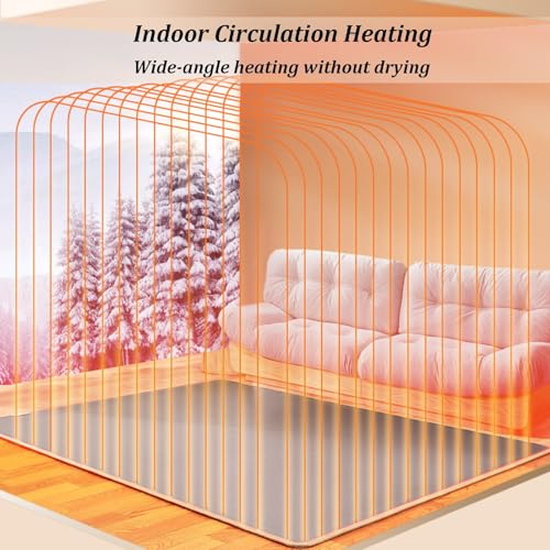Calefactor Eléctrico Portátil Grafeno Ajustable 60°C miniatura 4