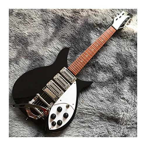 AMINIY Guitare électrique avec Pick-up Touche en Palissandre Col d’érable Noir 3 Choix Strings Guitare électrique (Color… - Les Beatles, Paul McCartney, John Lennon, RIngo Starr, George Harrison AMINIY Guitare électrique avec Pick-up Touche en Palissandre Col d'érable Noir 3 Choix Strings Guitare électrique (Color… – Image 4