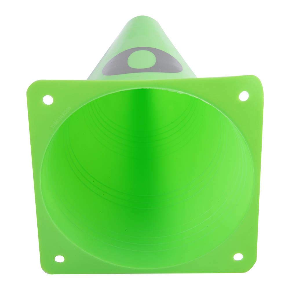 Cono da allenamento per calcio, 10 pezzi 23 cm resistente all'usura a disagio deformare Cono da allenamento per calcio verde Numero 0-9 Barriere da calcio Marcatori a cono per