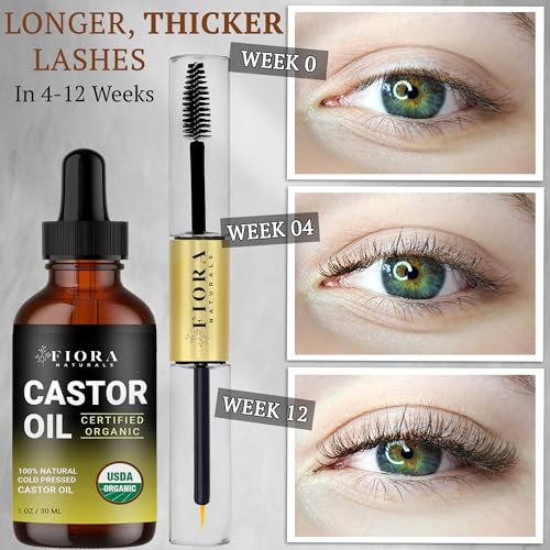 Unlock Luxurious Lashes and Luscious Locks: The Magic of Organic Cold Pressed Castor Oil Serum