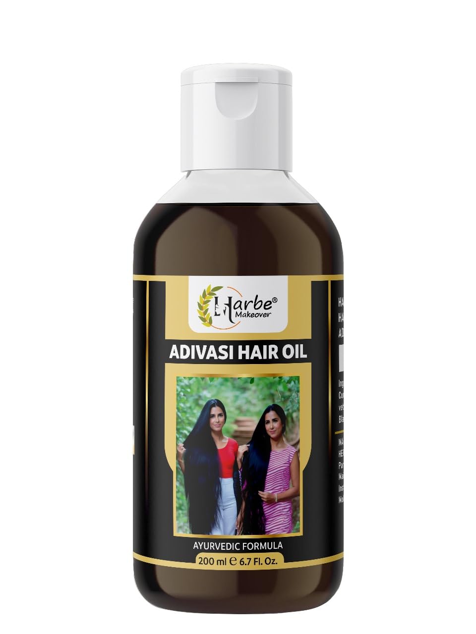Harbe makeover Herbal Hair Oil for Longer Hair, Stronger Hair & Anti Hair Fall Control (200ml)