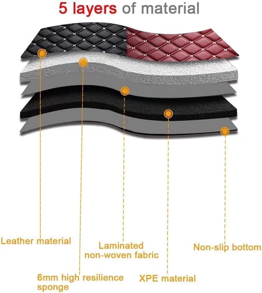 Miniatura 2 de La personalización privada incluye el 96% de sedán, SUV, tapetes para autos deportivos, forro de cuero antideslizante, tapetes personalizados