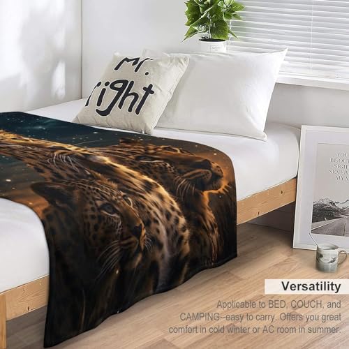 Couverture léopard flannel de qualité supérieure 130×180cm - 7
