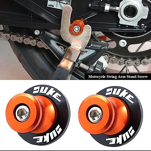 Duke Montageständer Racingadapter M10 10mm Bobbins Ständeraufnahme Für Duke 125 200 250 390 690 790 890 R 990690 Duke R /690 LC4 Supermoto LC4 Enduro /690 SMC(Orange)