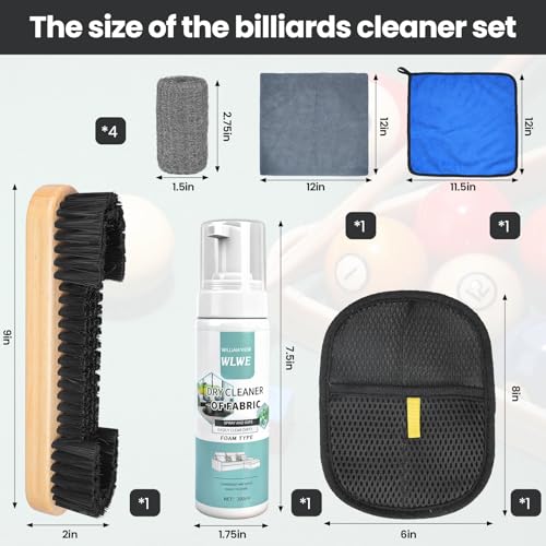 Yeesingsen Pool Table Cleaner kit,Pool Table Brush for Felt Cleaning - image 2