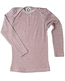 Cosilana, Baby Unterhemd Langarm, 70% Wolle 30% Seide(Rosa/Grau/Natur, 74-80)