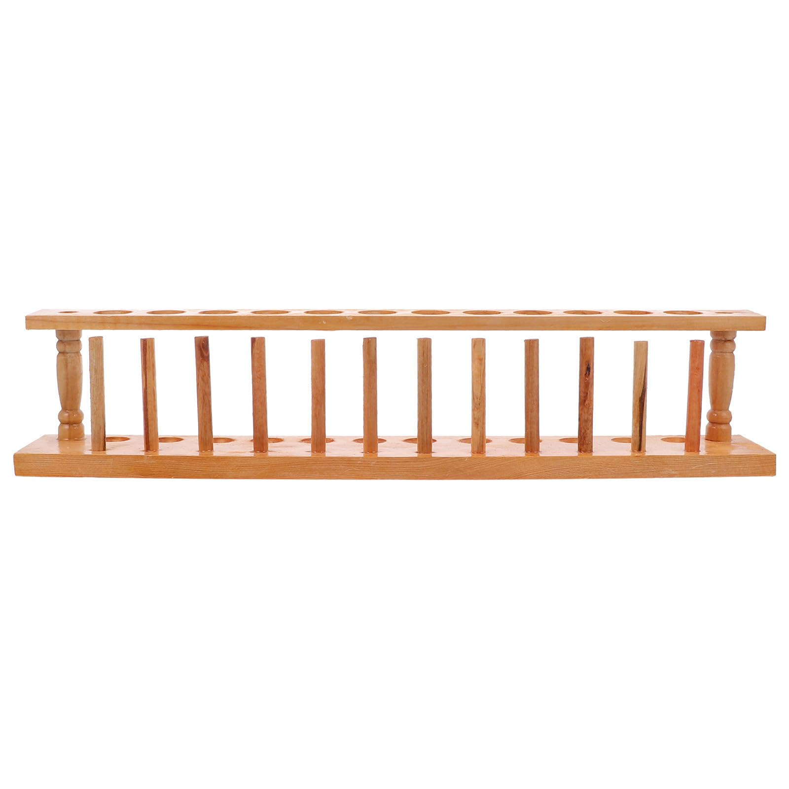CHILDWEET Soporte para Tubos de Ensayo de Madera Portátil y Ligero, Rack de Tubos Adecuado para Laboratorio y Escuela, Organizador Práctico para Experimentos