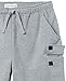 Amazon Essentials Men's Fleece Cargo Short, Light Grey Heather, XX-Large