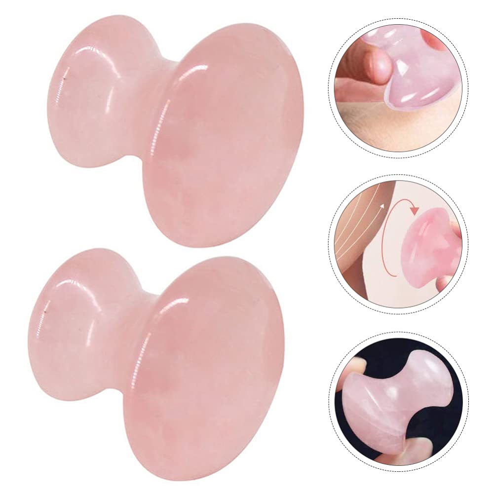 OSALADI Planche À Gratter Gua Sha Outil De Massage Du Visage Et Du Cou 2 Pièces Pour Épaules Pieds Et Dos Accessoire De Spa À Domicile Pierre De Massage Manuelle