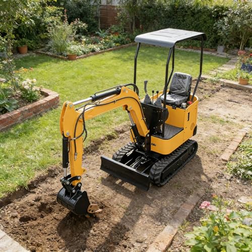 Miniexcavadora multifuncional - Excavadora compacta sobre orugas para excavar, excavar y perforar