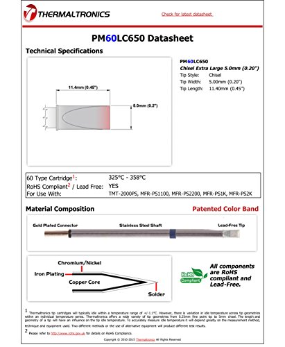 Image of Thermaltronics PM60LC650 Chisel Extra Large 5.0mm (0.20in)