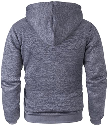 Little Beauty Men Hoodies Full Zip Up Jacket Fleece Sherpa Lined Heavyweight Sweashirts Winter4