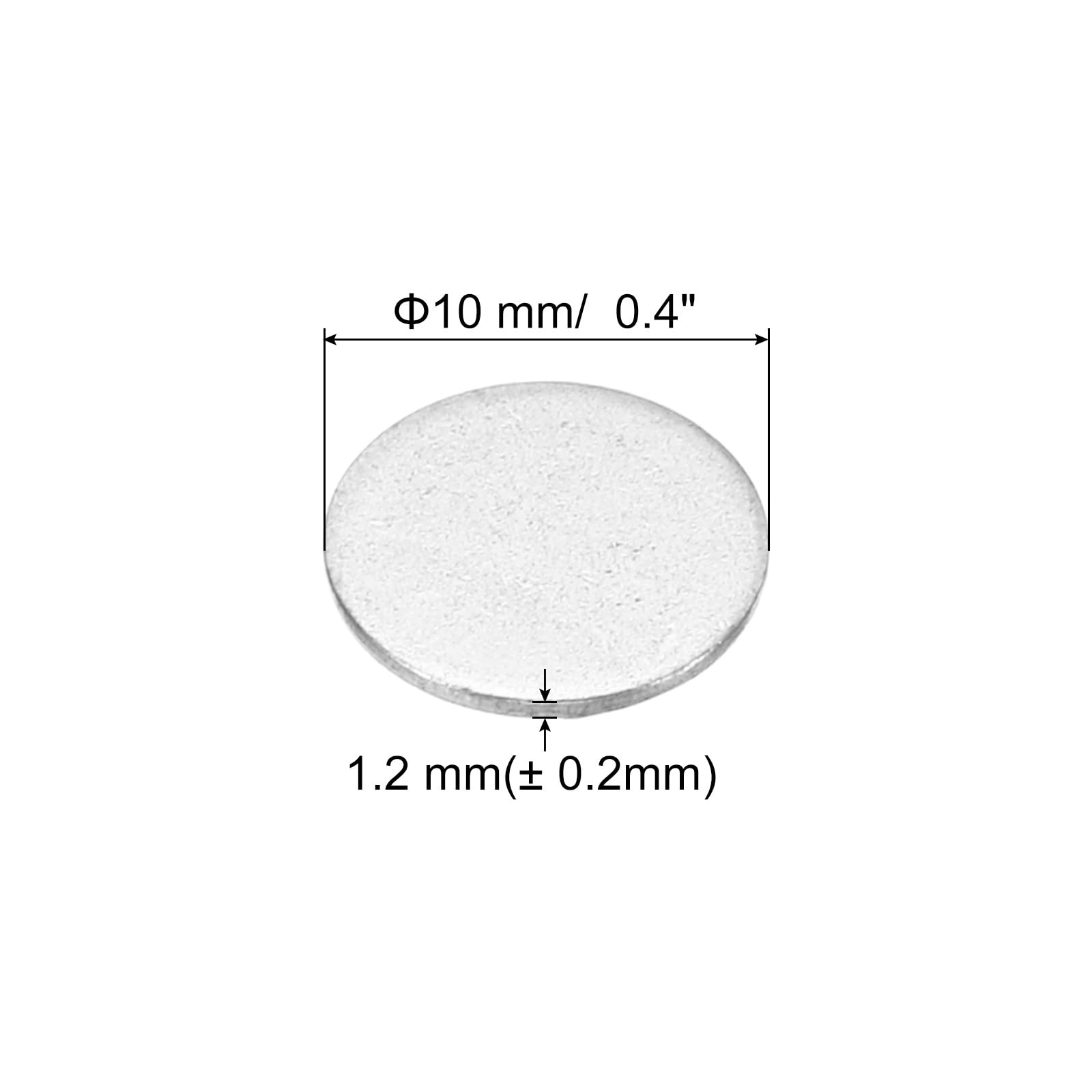 PATIKIL 18mm Steel Disc, 120Pcs Round Metal Stamping Blanks Tags Circle Metal Strike Plate DIY for Engraving Stamping Craft - Image 2