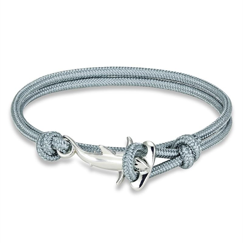 DATOA Hammerhead Sharks Bracelet Minimalist Nautical Parachute Cord Bracelet for Women Unisex4