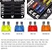SOYOND 12 Volt Fuse Block, Boat Marine Fuse Block Panel with LED Warning Indicator Damp-Proof Cover 6 Circuits Fuse Box with Negative Bus Fuse Panel for Car Boat RV Truck Dc 12-24v
