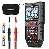 Hinokami Nika テスター デジタル オートレンジ、静電容量 非接触電圧検知機能、超軽量マルチメーター 4000カウント スマート/手動二重モード、真の実効値検電テスター 車、AC/DC電圧 周波数 温度検知 抵抗 ダイオード 連続性 小型-MY8330B