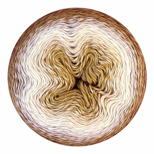 Image of Scheepjes Whirl Gradient Yarn, 1 Cake 1000 m (1094 yd) - 756 Caramel Core Blimey, Cotton-Acrylic