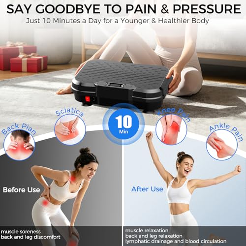 Trekora Vibration Plate Exercise Machine, Curved Vibration Plate for Lymphatic Drainage We - image 2