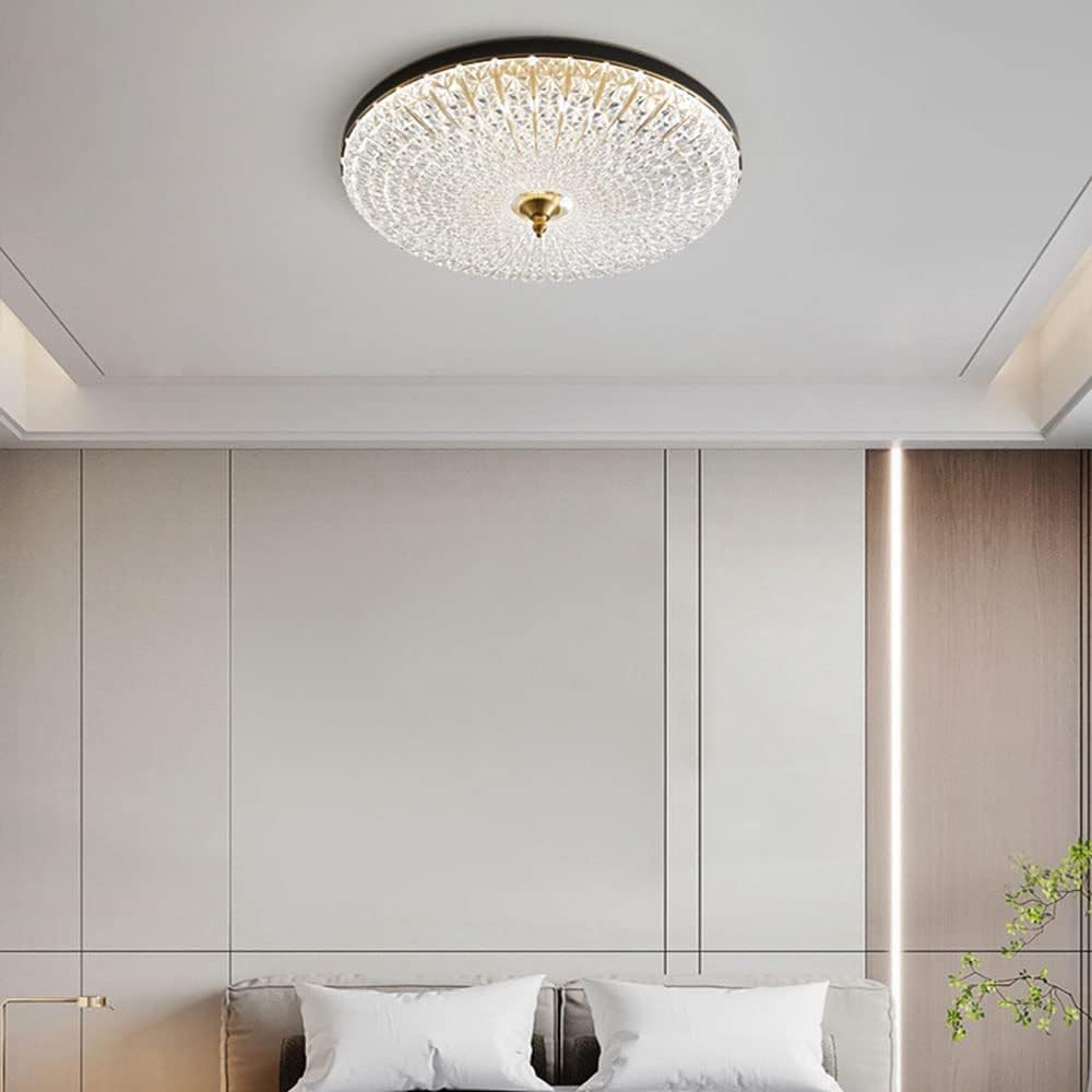 Lampa Sufitowa Dimbare led-inbouwplafondlamp Nordic laag profiel ronde plafondlamp met acryl kap Koperen inbouwverlichtingsarmaturen voor keuken slaapkamer woonkamer Biuro