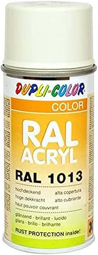 Duplicolor 626609 Spray Acrylique Ral 1013, Perl Blanc Brillant, 150 ML
