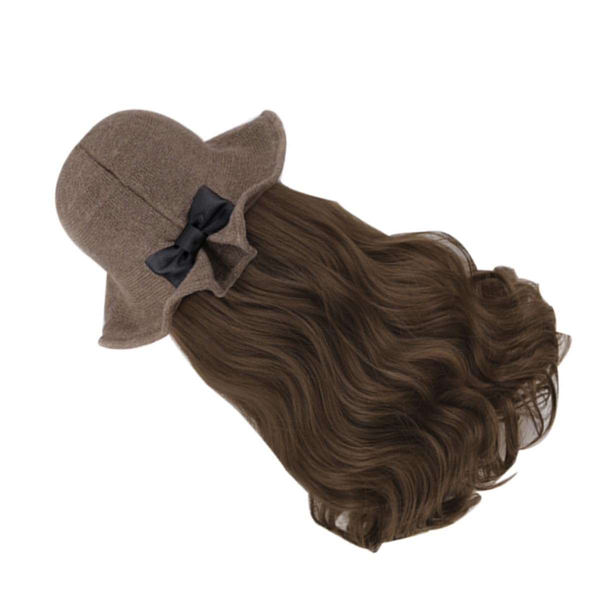 TOVINANNA Natural-looking Wig Hat Long Hair Extensions Women's Synthetic Wig Hat Transform Your Look in Seconds for Daily Parties Halloween