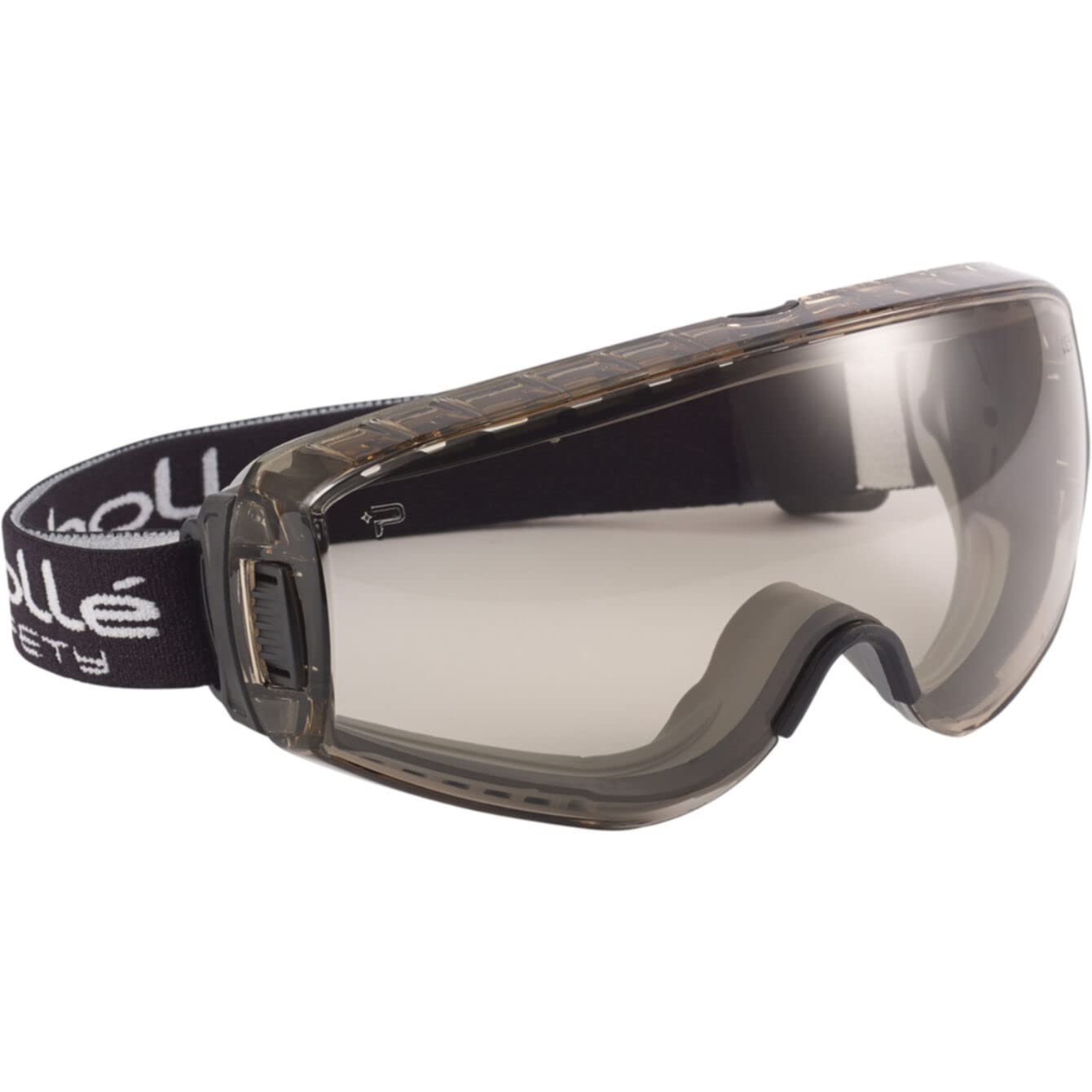 Genérico Bolle Pilot Gafas de seguridad y protección anti impactos para airsoft y paintball marrones con goma elástica y tratamientos antivaho y antirayaduras
