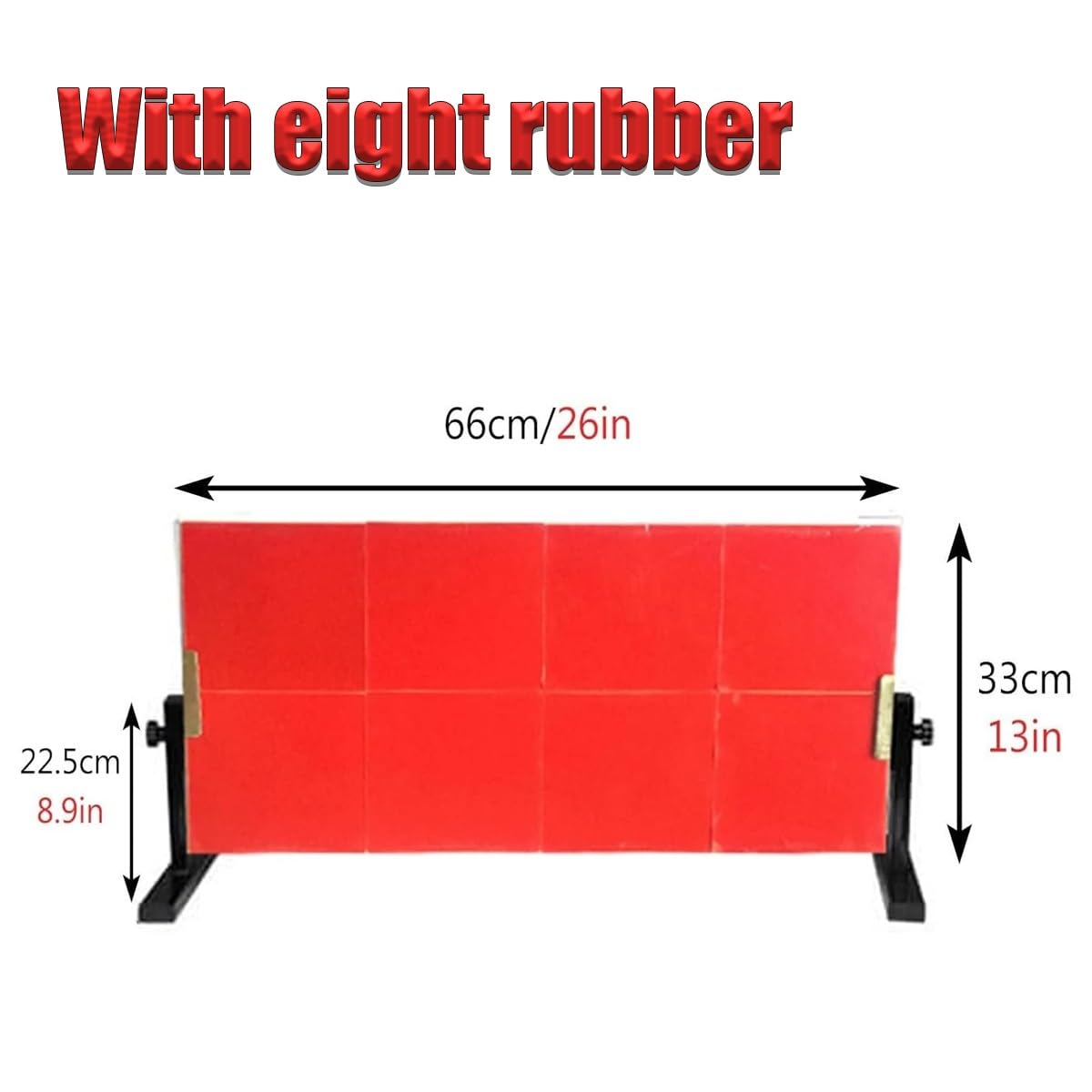 Tavola da rimbalzo da ping pong da tavolo, tavola da rimbalzo Tischtennis, attrezzatura for tavola da ping pong for autoallenamento, tavola da rimbalzo da ping pong con angolo regolato, con 8 gomme Br