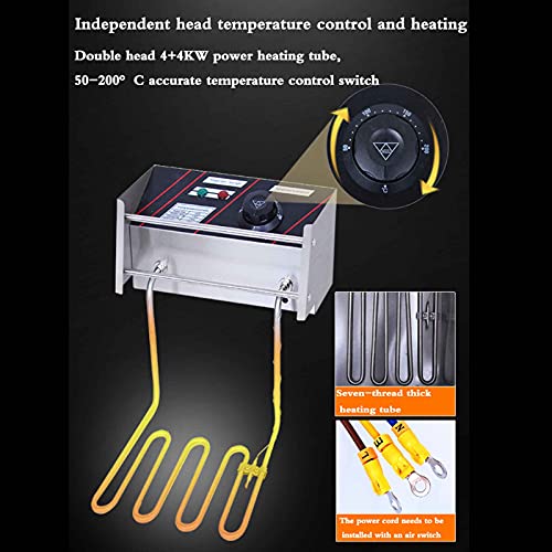 TreeSouth Premium Vertikale Elektrische Fritteuse Mit Edelstahlhalterung Kommerzielle 36l Edelstahl Pommes Fritteuse 50… – Bild 3